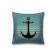 Pillowess decorative "anchor on sea waves", on a zipper, size 45x45 cm