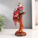 Polystone souvenir "Parrots Ara. Exotic flowers" 9.5x10x23.5 cm