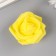 Foamiran rose, yellow d-4 cm