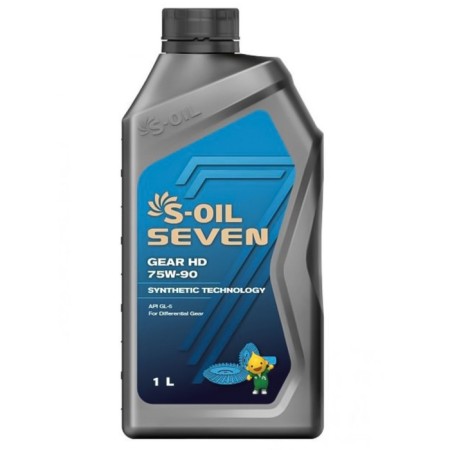 Car oil S-Oil 7 Gear HD 75W-90, 1 liter