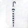 Umbrella - a semiautomatic “strip” cane, 8 spokes, r = 45 cm, color mix