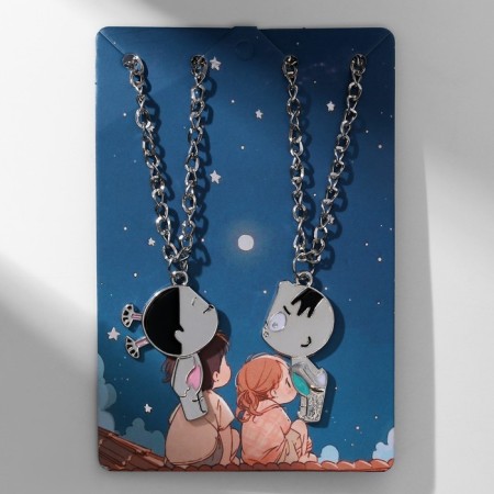 Kulons "Demetrons" Boy and Girl, Kiss, Color Silver, 45 cm-5