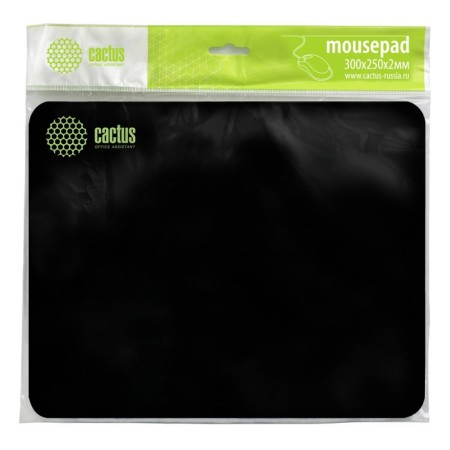 Cactus Black 300x250x2mm (CS-MP-P01M) mouse rug-2