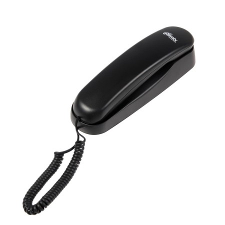 Wired phone Ritmix RT-002, pause, repeat, pulse set, black