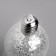 Set of Christmas tree balls “Silver stars” 3 pcs., Battery, 5 LED, glow white glow