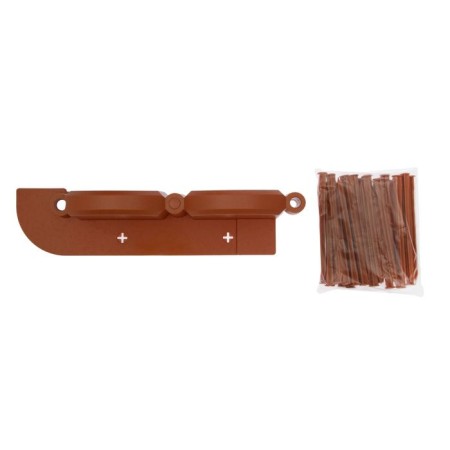 Border "Wave", length 3.2 m, terracotta-6