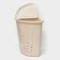 Corner underwear basket with a lid, 45 l, 37 × 50 × 56 cm, ivory color