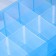 Organizer for storage is plastic, 3 tiers, 30 cells, 32 × 18 × 24 cm, blue color