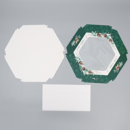 Folding box “Happy New Year!”, 23 x 23 x 4 cm, new year-6