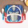 A set of children's bamboo dishes, 4 objects: plate, fork, spoon, glass, transformers