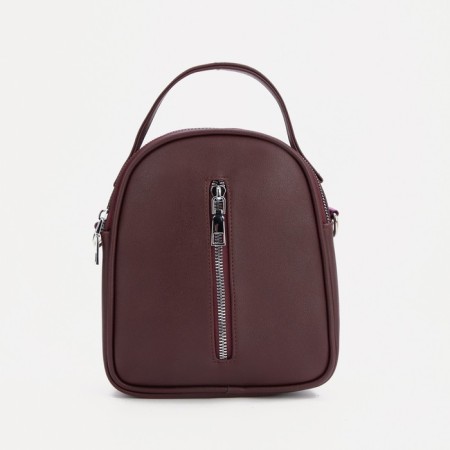 Women's bag with lightning, burgundy color