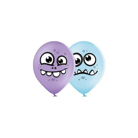 Latex ball 14 “Funny monsters”, set of 50 pcs., Types mix-1