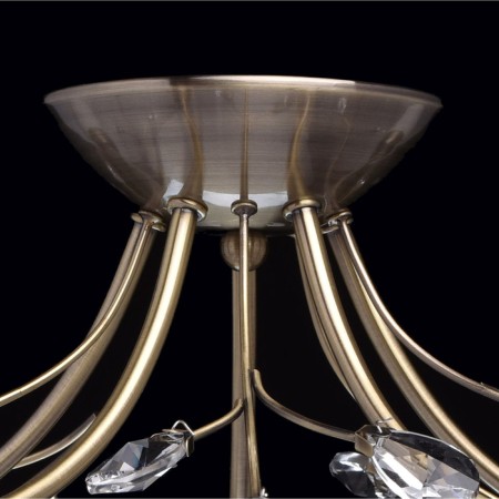 Celestial chandelier "Tenderness", 5x60W E14, ancient bronze 62x62x22 cm-3