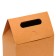 Box-pack with handle, craft, 27 x 16 x 9 cm