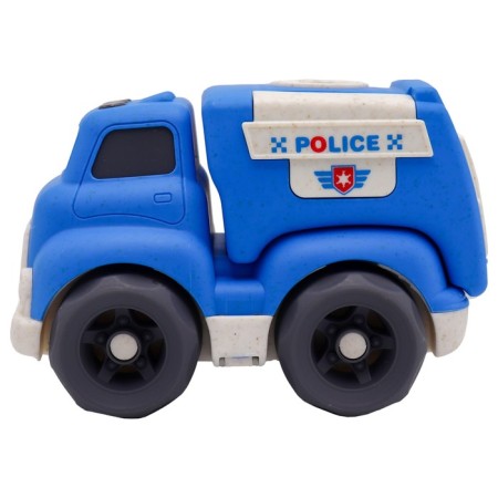 Eco-Mashinka Funky Toys "Police", Blue color, 18 cm-2
