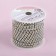 Chain with rhinestones, with holography, metal, glass, 3.5 mm, 9 ± 1 m, silver color