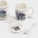 A set of ceramic mugs with spoons and stands "Lavender Bouquet", 2 items: 330 ml, Mix drawing