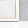 Photo frame Plastic "Mira" 20x30 cm, 636461 White with gold (plastic screen)