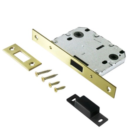 Laste "Allur Art" L7050-MS SB, magnetic, without handles, with a latch, color matte gold