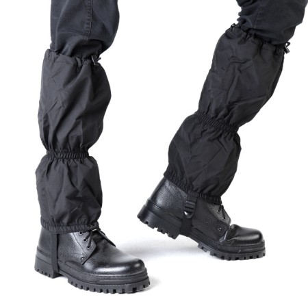 Gamashi protective, tourist "hunter" with a lodge from fleece, black