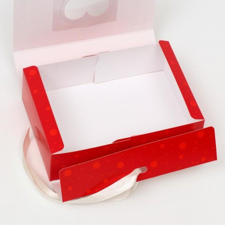 Gift box team with the window "Heart", 16.5 x 11.5 x 5 cm-3