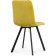 Stool on a metal frame chilli metal/velor, black/yellow 43.5x50x87.5 cm