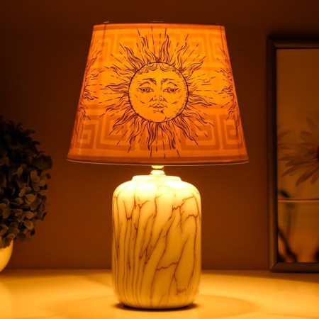 The table lamp "Sun" E14 15W Beige 31x20x20cm Risalux-2