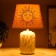 The table lamp "Sun" E14 15W Beige 31x20x20cm Risalux
