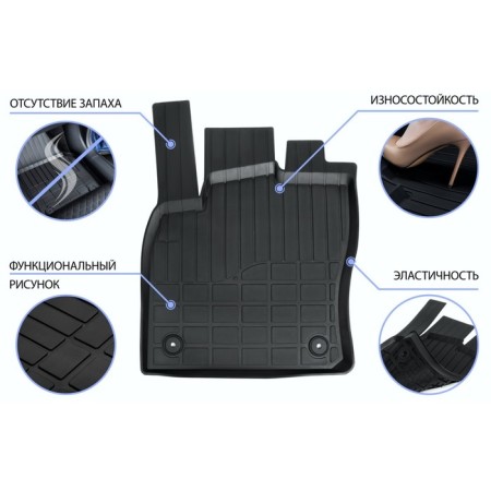 Carpets of salon rival, Hyundai Tucson 2015-2020, 62309001-3