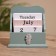 Souvenir eternal calendar, wood, 11x6x11 cm, col. blue