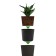 RATO Round Kashpo, 2 items: internal and outer capacitance, 15 and 15.3 l, color of wenge