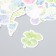 Stickers for the creativity of "hydrangea" set 46 pcs 4.4x4.4x1.1 cm