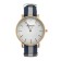 Women's watch quartz women "Geneva", white dial, strap textile