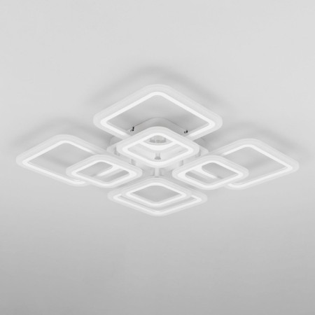 Ceiling chandelier Citilux "Marcel" CL232180R, 60x60x1 cm, 8x13.8W, LED, Color White-13