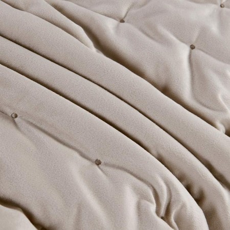 A set with a blanket "Iolanta", size 160x220 cm, 50x70 cm, beige color-1
