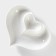 Ceramic dish with sauce "Heart", 28 × 22 × 4 cm, white color