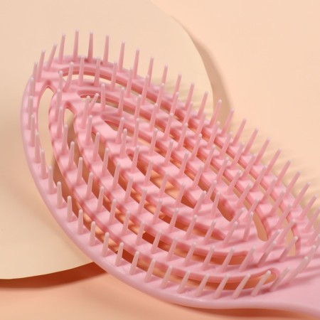 The comb is massage, for drying hair, 7.5 × 23.5 cm, pink color-3