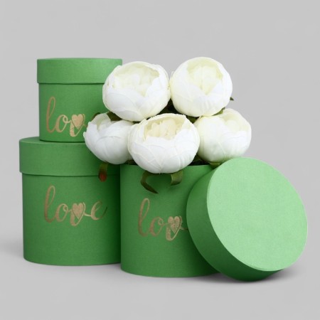 Set of hats Love 3 in 1 green apple, 15 x 16 - 10.5 x 11 cm