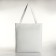 A bag-shop with a zipper, from textiles, white color