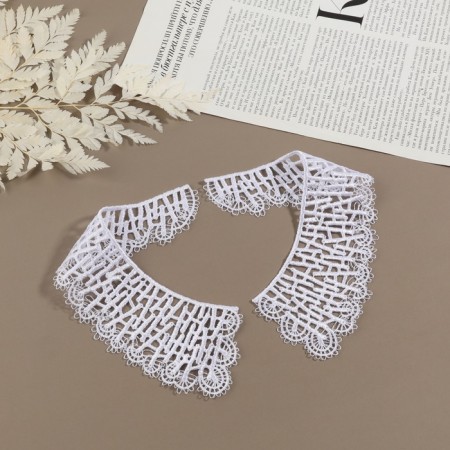 Gypury collar, 21 × 6 cm, white color-1