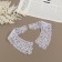 Gypury collar, 21 × 6 cm, white color