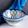 Rishtan ceramics "flowers" 15 cm, small, blue