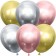 Shar Latex 12 "Chrome Deluxe, mix, set 25 pcs.