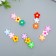 Decor for creativity rubber "Little forget -me -nots" set of 15 pcs mix 1.4x1.5 cm