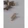 Handway for the casket Metal "Plant branch" Bronze 12.8x4 cm