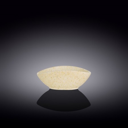 Ovalnaya salad Wilmax England Sand Stone, size 13x10x6 cm, sandy color-1
