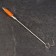 Double -double meat hook, 50cm, with a wooden handle