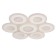 Causteen with PDU 671137/6 LED 204W Dimmer 3 modes 3000-6000k white 50x50x6.5 cm Bayerlux