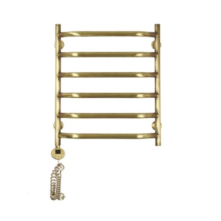 Domoterm electric heated towel rail "Laura" P6, 500x600 mm, left, bronze-1