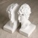 Holder-stand for the books "Bust of David" set 2pcs, 25cm, white